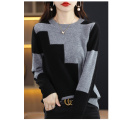 autumn winter women's round neck pullover cardigan