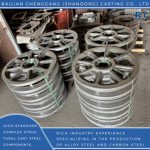 रेलवे उपयोग के लिए डिज़ाइन किया गया मजबूत कास्ट स्टील आइडलर