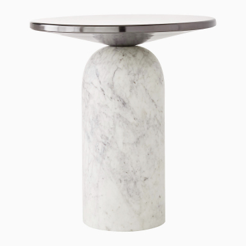 Noordse moderne luxe natuurlijke marmeren zijhoektafel