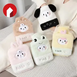 Detachable furry hot water bag