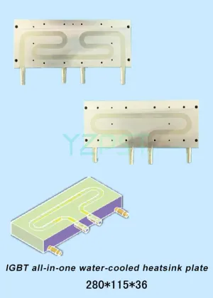 YZPST brand IGBT all-in-one water-cooled heatsink plate