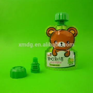 Customized food grade plastic food pouch cap, injection molding