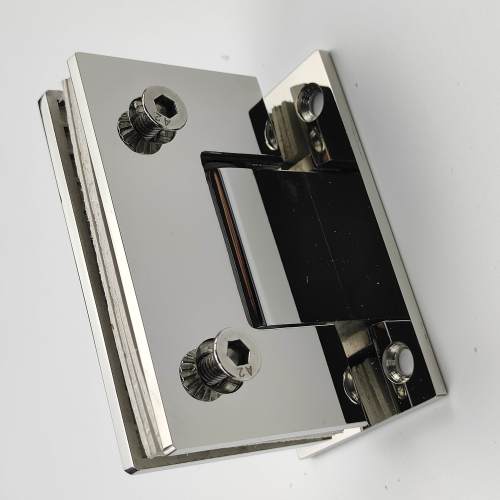 Bisagra de ducha de cierre suave de doble cara de 90 grados