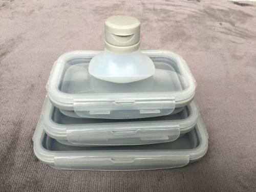 Multifunctional Silicone Lunch Bag Bento Box Crisper Sets