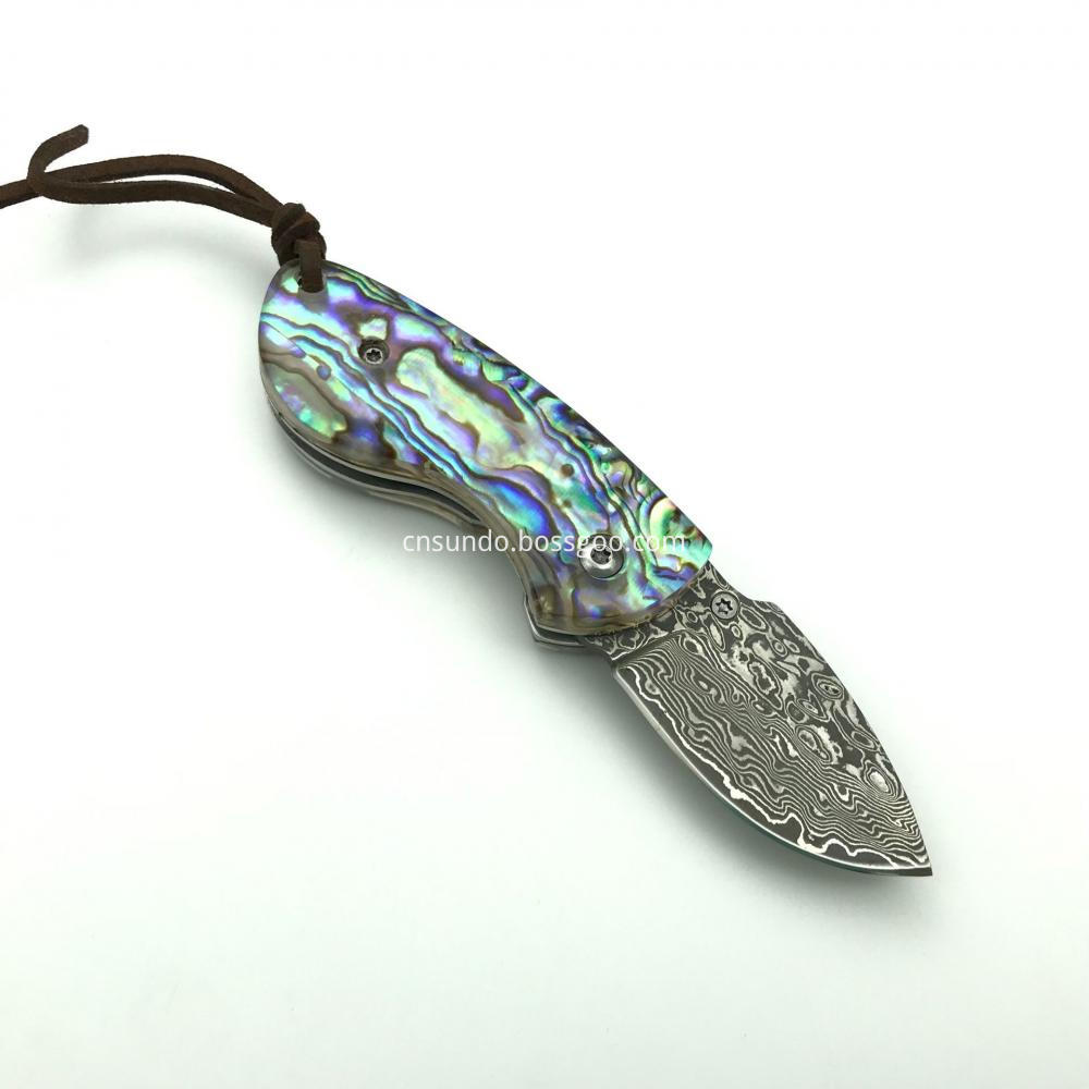 Damascus Folding Knife