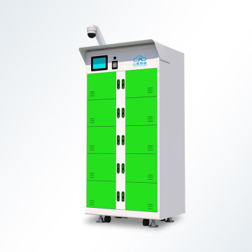 Rain-Proof and Surveillance 10-Slot Battery Swapping Station
