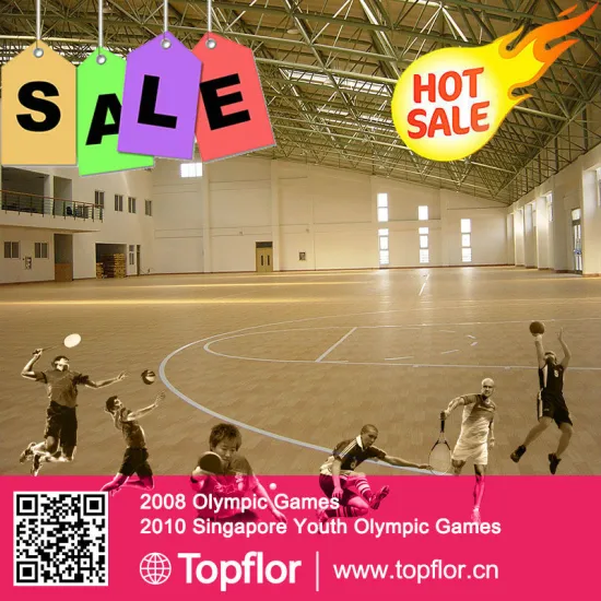 Prefabricated PVC Sports Flooring Plastic Basketball Court Flooring