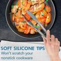 Tong per alimenti in silicone in acciaio inox