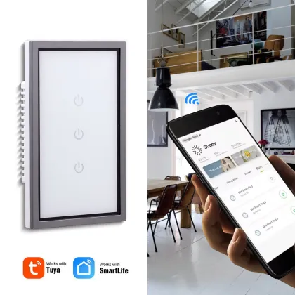 Alexa and Google Voice Controlled American Standard Smart Wall Light Switch