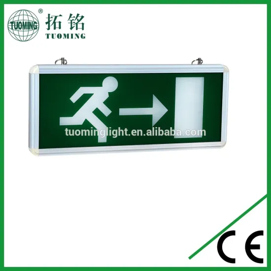 escape man emergency led exit light with green arrow