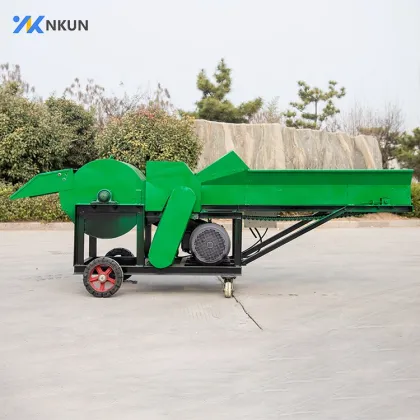 Small Multifunctional Mobile Chaff Cutter and Hammer Mill Farming Equipment