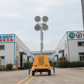 7m Manual Mast Diesel Generator Construction Trailer Light Tower