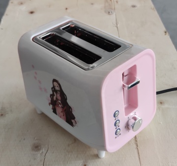 Customizable 800W Dual Slot Toaster with Auto Centering, Crumb Tray, and Multiple Functions