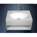 Lavabo de pared de resina de piedra acrílica para baño