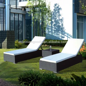 Beach swimming pool outdoor rattan sunbed