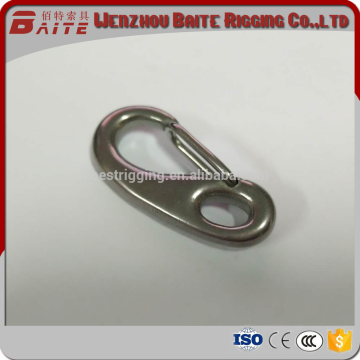 Stainless Steel AISI 304/316 Industrial Snap Hook With Carabiner Keychain