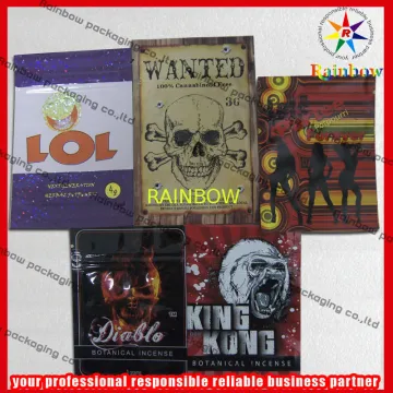 Potpourri Herbal Incense Packaging Aluminum Foil For Supermarket