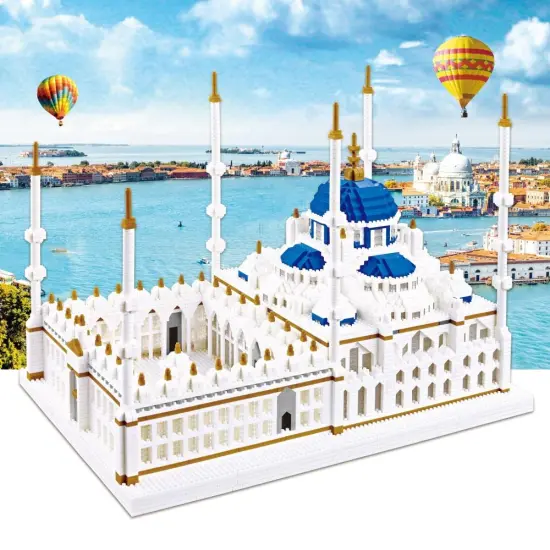World famous Historical Architecture Constantinople micro diamond block Turkish Castle building brick nanobricks toys collection