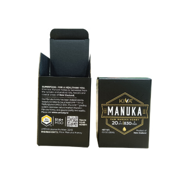 Recycled Black Corrugated Paper Box For Tea Coffee