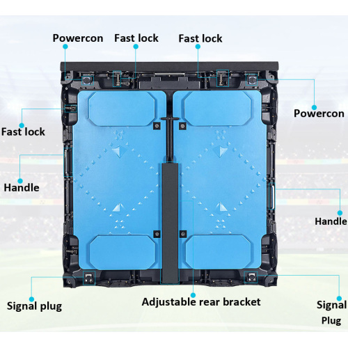 P8mm Led Perimeter Advertising Display Panel Stadium