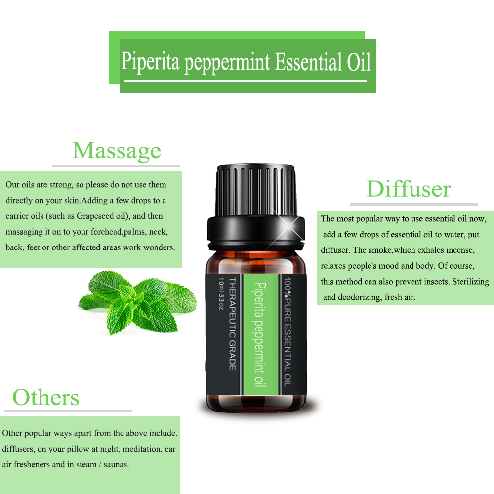 100% Pure Peppermint Oil Piperita Mentha Essential Oils