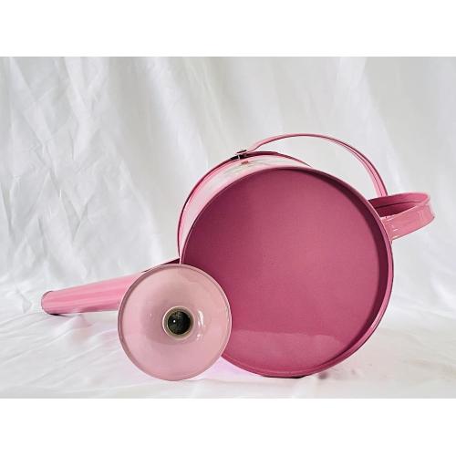 Pink 5L metal watering can