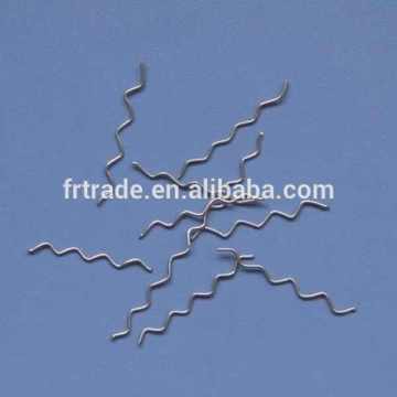Wave steel fibre for highway pavement