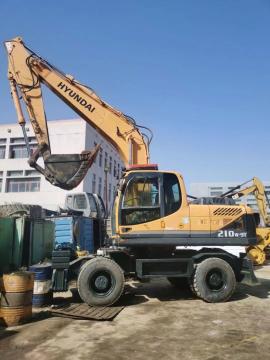 good condition second hand used wheel excavators 210w-9