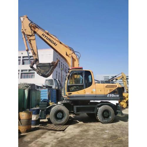 good condition second hand used wheel excavators 210w-9