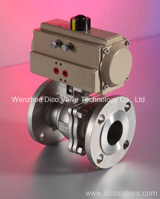 ANSI B16.34 Flanged Ball Valve with ISO Pad