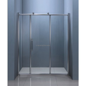 big wheels strong aluminium frame Shower Screen With Glass