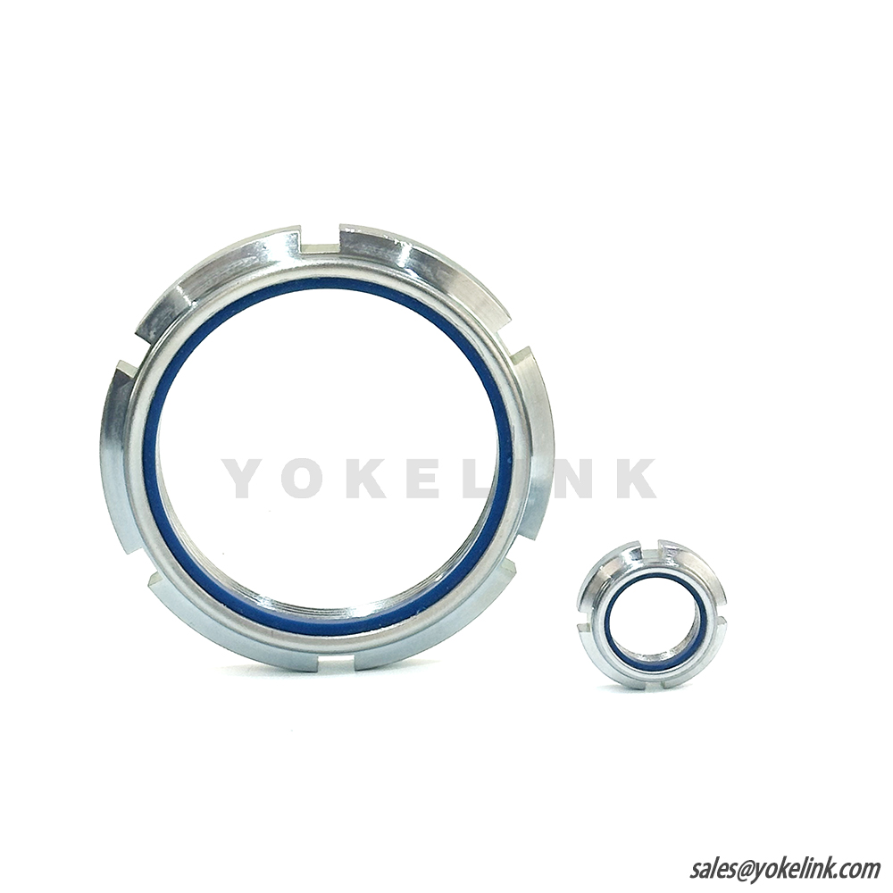 M20X1.0 Guk Nylon samojistná kruhová matice pro obrábění drážek hřídele