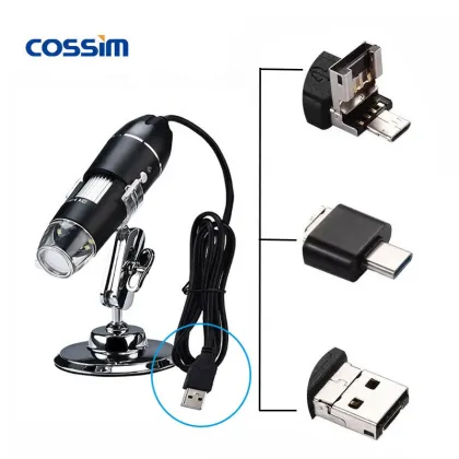 Affordable 1600X Portable Digital Microscope for Multiple Operating Systems