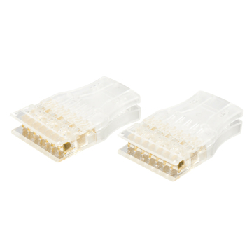 Imported Transparent High-Quality 110 Modular Connectors Terminals (4 Pairs)