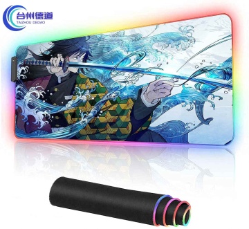 RGB Gaming Mouse Pad Large with Color LED Lighting Wired USB