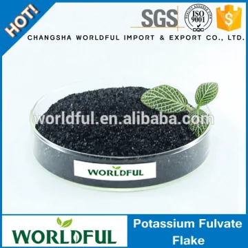K Fulvic Acid Humic Acid Potassium Fulvate Shiny Flake Water Soluble Fertilizer