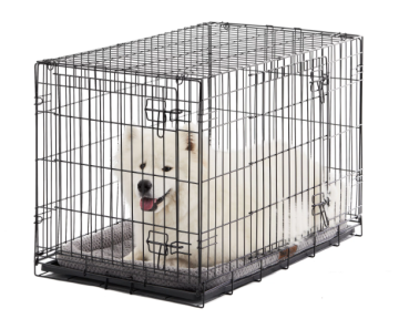 Hawthorn Pet Supplies High Quality Black Steel Dog Crate