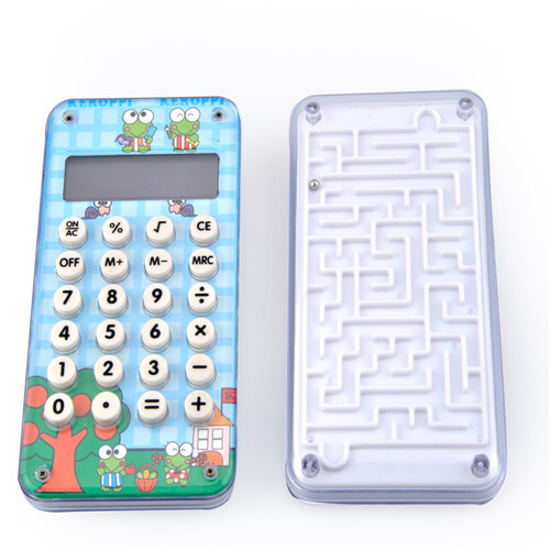 Fonction de base acrylique calculatrice avec jeu de labyrinthe