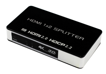 HDMI Splitter 2.0 1x2 with 1 input 2 outputs support 4k 60Hz