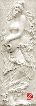 Nude sexy lady relief sculpture