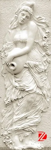 Nude sexy lady relief sculpture