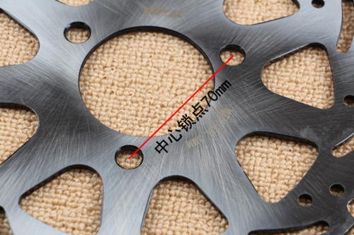 Universal 3 holes Stainless steel Hole to hole 7cm Outside diameter 220/260mm Floating discs Rapid cooling motorcycle brake disc