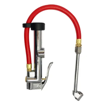 Professional Metal Air Chuck Inflator with Aluminum Body, Dual-Head, and Air Release Valve for Truck Tires