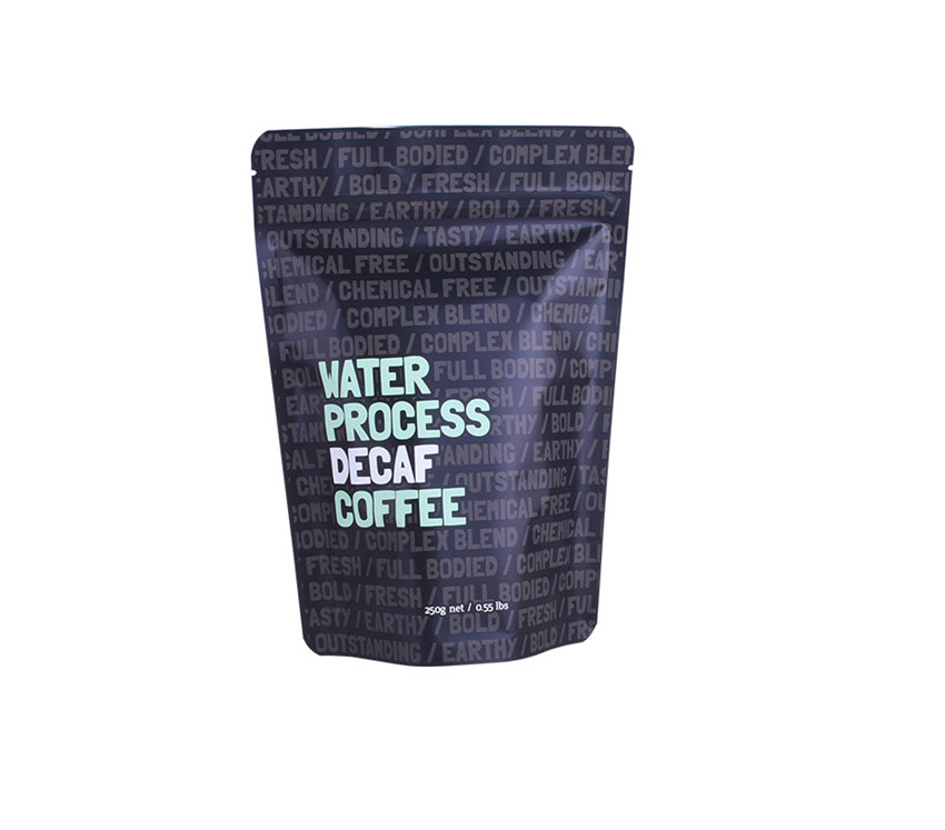 Food Grade Laminated Stand Up Coffee Pouch With Valve And Zipper Jpg