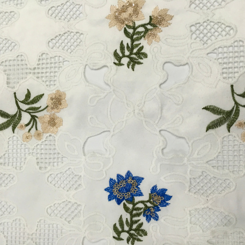Laser Cut Glitter Sequin Embroidery Garment Fabric