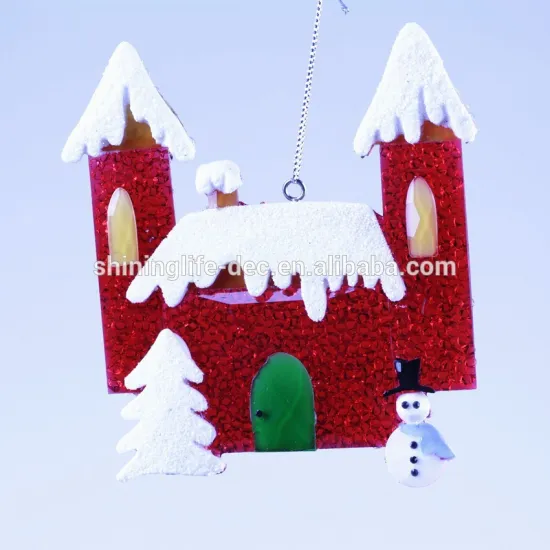 new style Winter Snow Castle with Snowman Christmas decoration