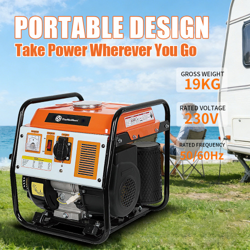Generador inversor para camping de marco abierto portátil de 1500 W