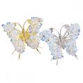 Opal Butterfly Decoration Healing Crystal Chip Beads Ornament Home Decor Gifts