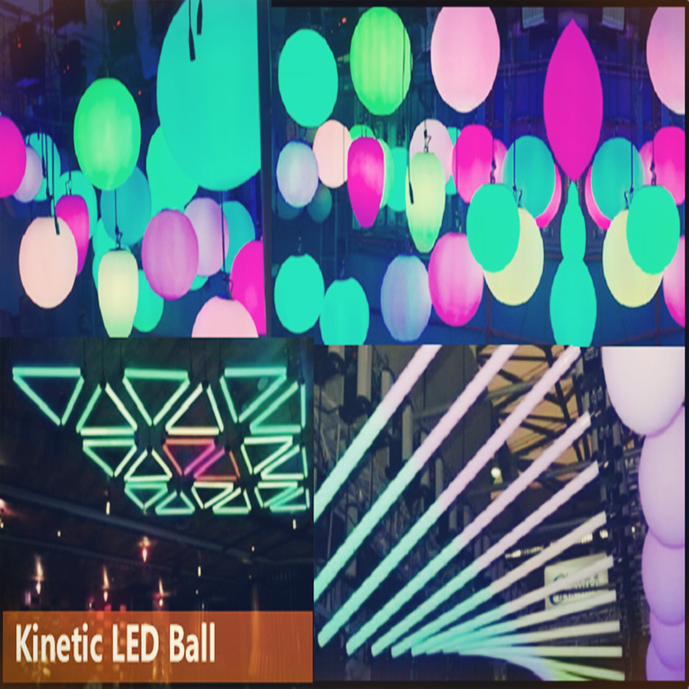 Kinetic LED Ball big show