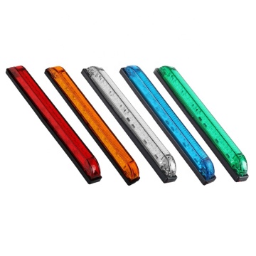 18 LED Boat Side Marker Light Bar Strip - Waterproof Rear Fog Lamp for Truck Trailer Lorry RV (12V/24V)